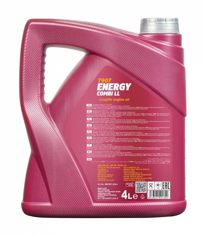 VARIKLIŲ TEPALAI MANNOL ENERGY COMBI LL 5W-30 5L