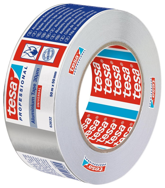 Lipni aliuminio juosta, Tesa, Universal, 50 m x 50 mm