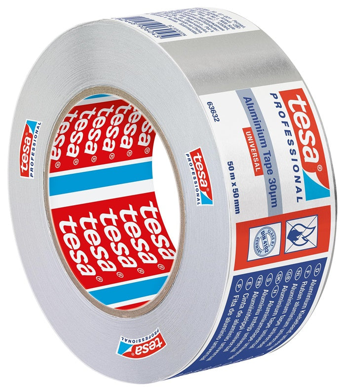 Lipni aliuminio juosta, Tesa, Universal, 50 m x 50 mm