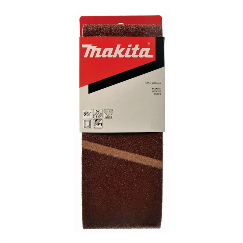 Taśma szlifierska Makita P-36902, ziarnistość 80, 610 x 100, 5 szt.