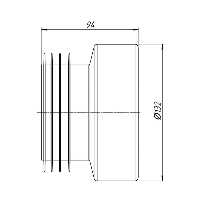 Odpływ do brodzika Ani Plast W0210EU, Ø 132 mm, biały