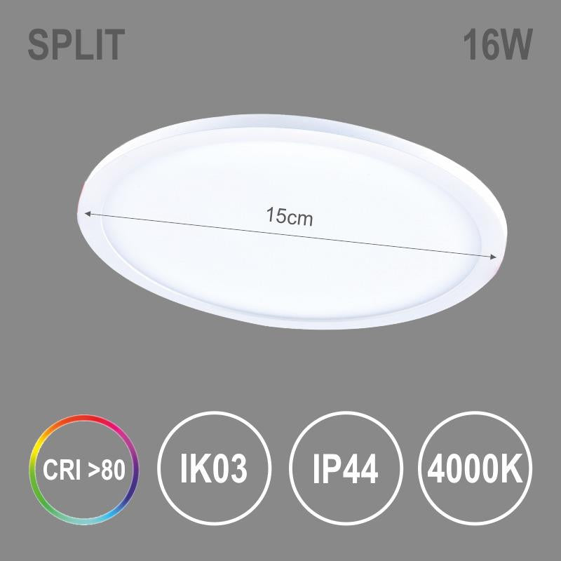 Oprawa wpuszczana Tope Split R NW, 16W, LED, 4000K