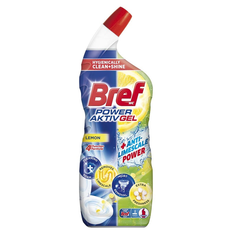 Żel do czyszczenia toalet BREF POWER AKTYWNY ŻEL CYTRYNOWY, 700 ml