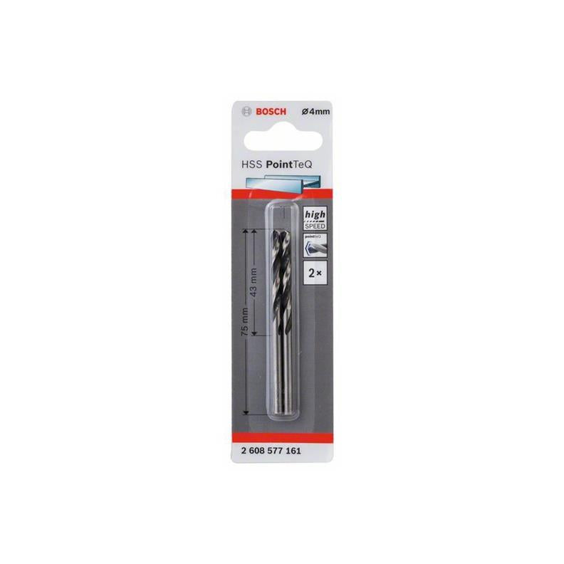 Wiertło do metalu Bosch Pointteq, 4x75 mm, 2 szt.