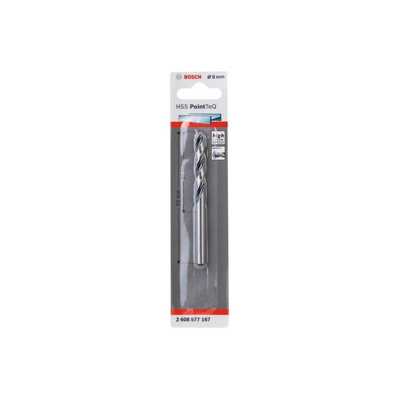 Wiertło do metalu Bosch Pointteq, 6x93 mm