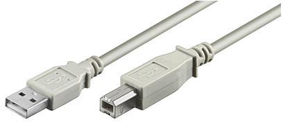 Kabel MICRO_CONNEC USB TypeA M, USB TypeB M, 1.8m, biały
