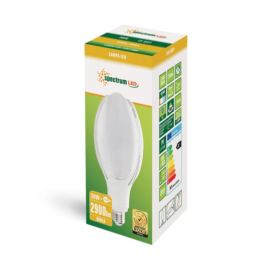 Żarówka Spectrum LED, B12, E27, 30W, 3200LM, 4000K, PARK
