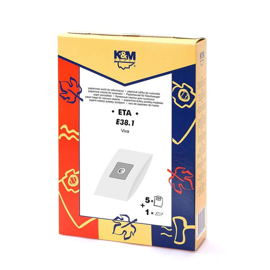 Worki do odkurzaczy K&M E38, 5 szt.
