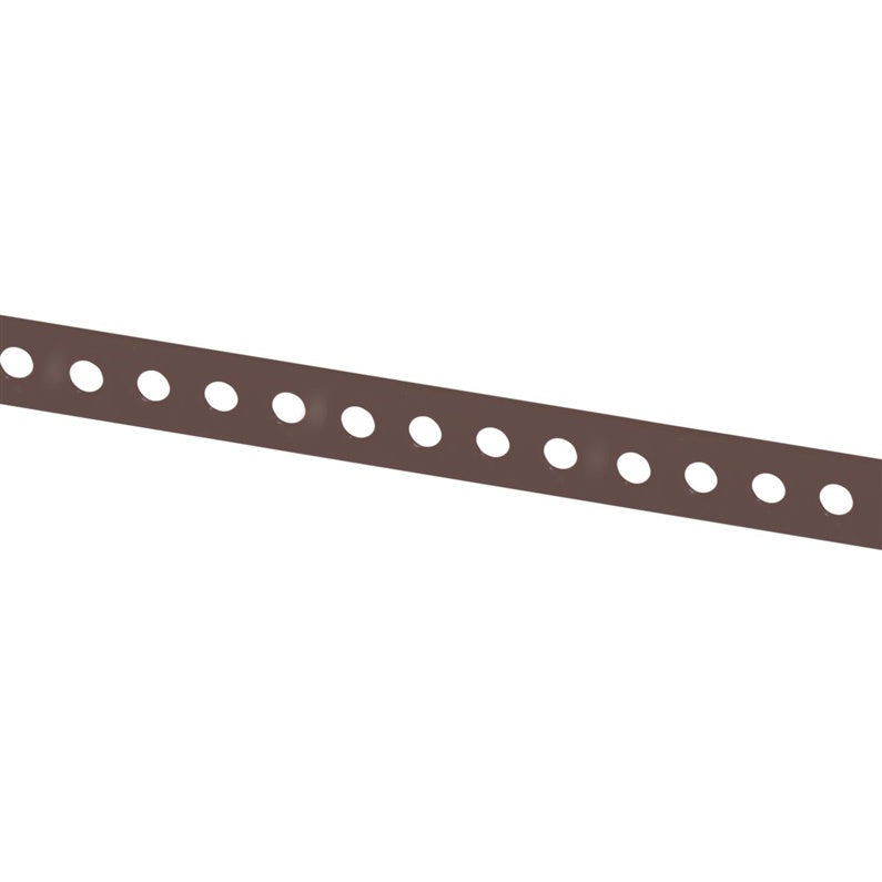 Tvirtinimo juosta, perforuota, 12 x 0.7 mm, 3 m, ruda