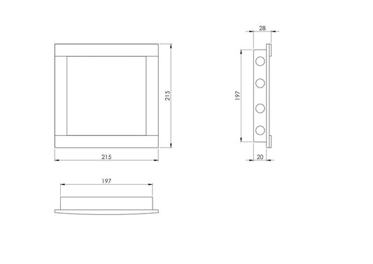Revizinės durelės EUROPLAST PL2020A, 20 x 20 cm