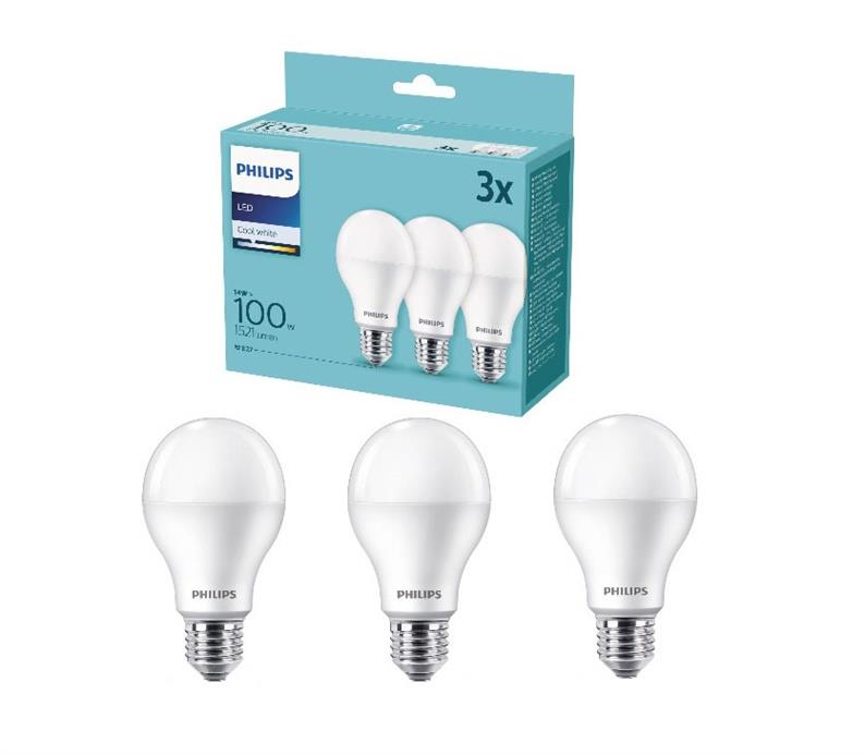 Żarówki Philips LED, A67, E27, 14W, 1521lm, 2700K, 3 szt.