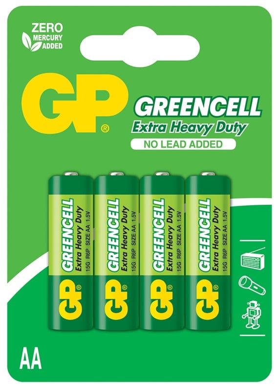 Baterie GP GREENCELL AA/R06, 1,5V, 4 szt.