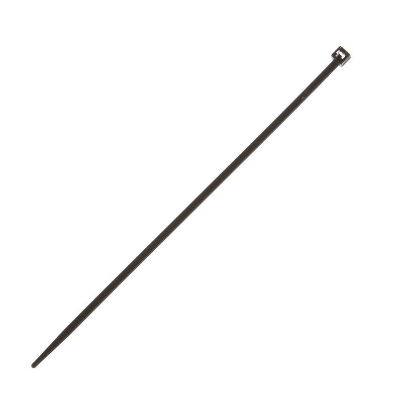 Tvirtinimo dirželis Elematic, 2,5 x 135 mm, juodas
