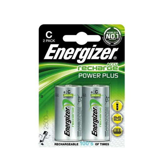 Akumulatory Energizer C 2500 mAh, 2 szt.