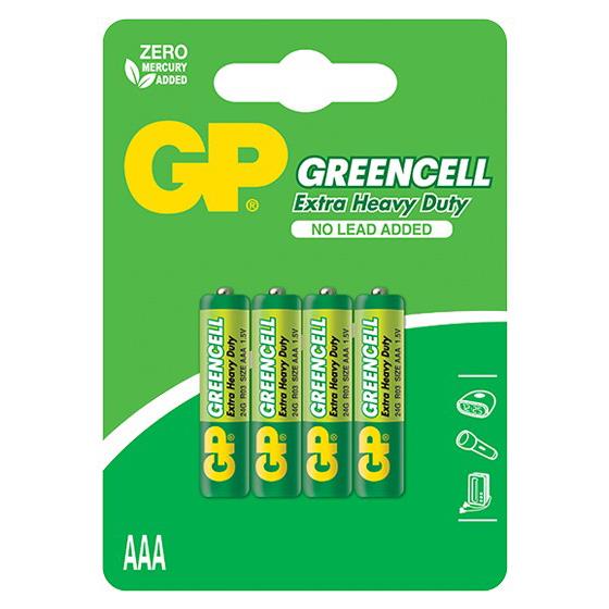 Baterie GP Greencell AAA/R03, 4 szt.