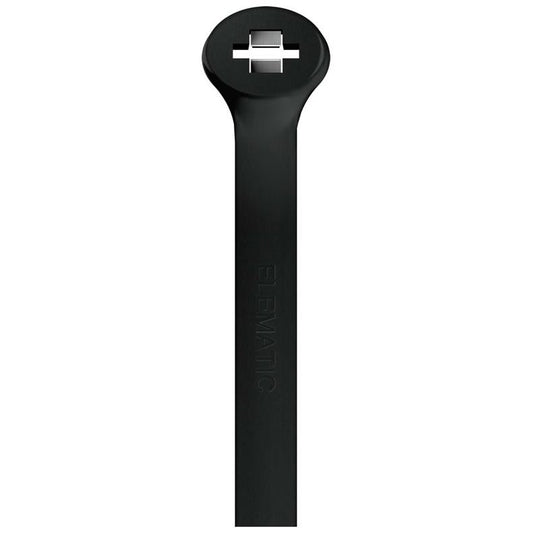 Laidų tvirtinimo dirželiai 2-LOCK, 2.5x100mm, juodi, 100vnt