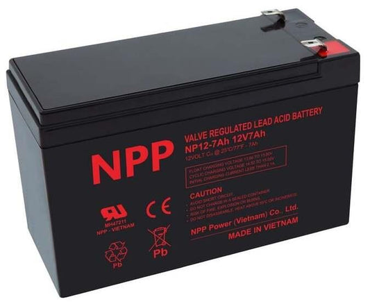 Akumuliatorius NPP, 12V 7Ah, NP12-7Ah