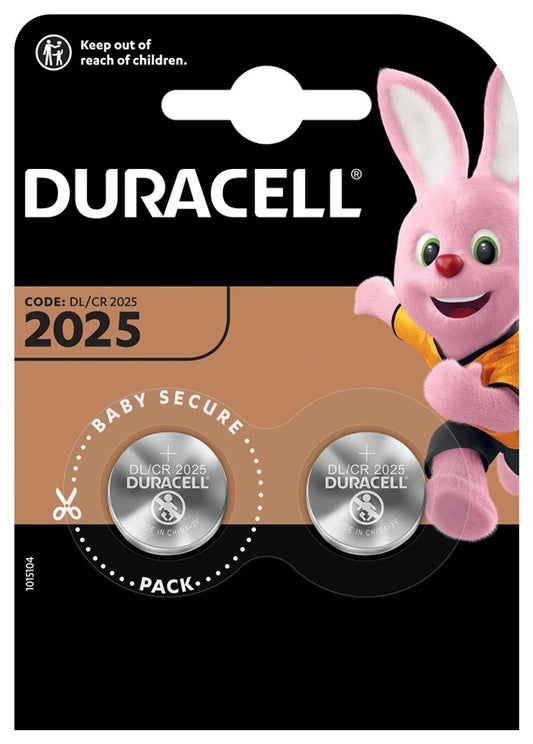 Elementai Duracell, CR2025, 2 vnt.