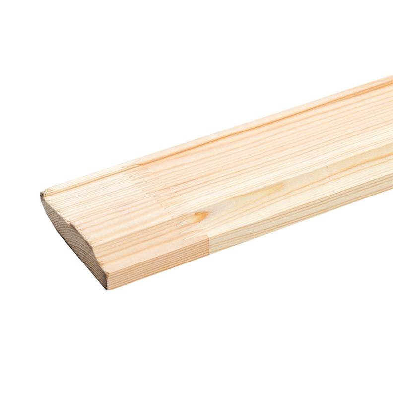 Listwa przypodłogowa, sosnowa, 20 x 60 x 2500 mm