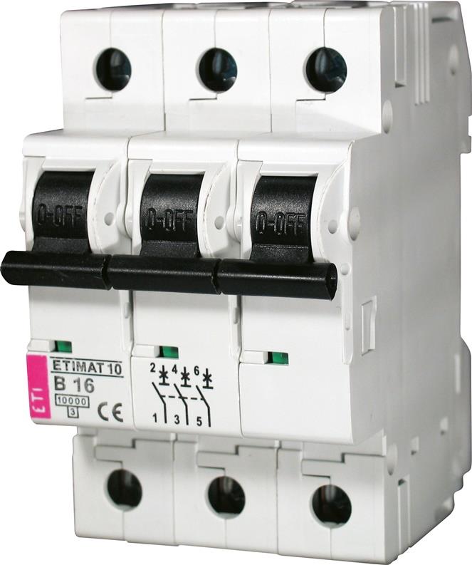 Automatinis jungiklis ETIMAT10, 3P, C, 10kA, 50 A