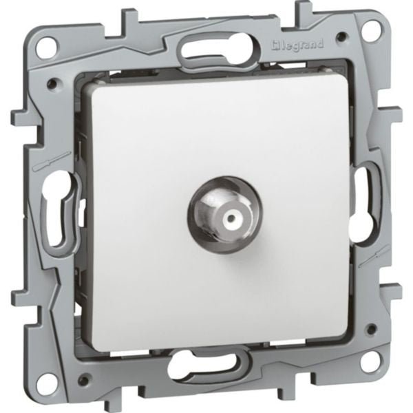 664750 NILOE Steckdose TV F, weiß