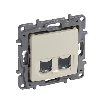 664874 Legrand NILOE Socket UTP 2xRJ45 8(8) Cat. 6 , ivory