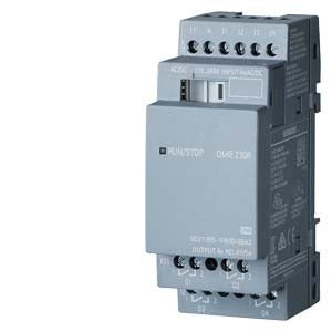 6ED1055-1FB00-0BA2 Siemens LOGO! DM8 230R Erweiterungsmodul, PS/I/O: 230V/230V/Relais, 2 TE, 4 DI/4 DO für LOGO! 8