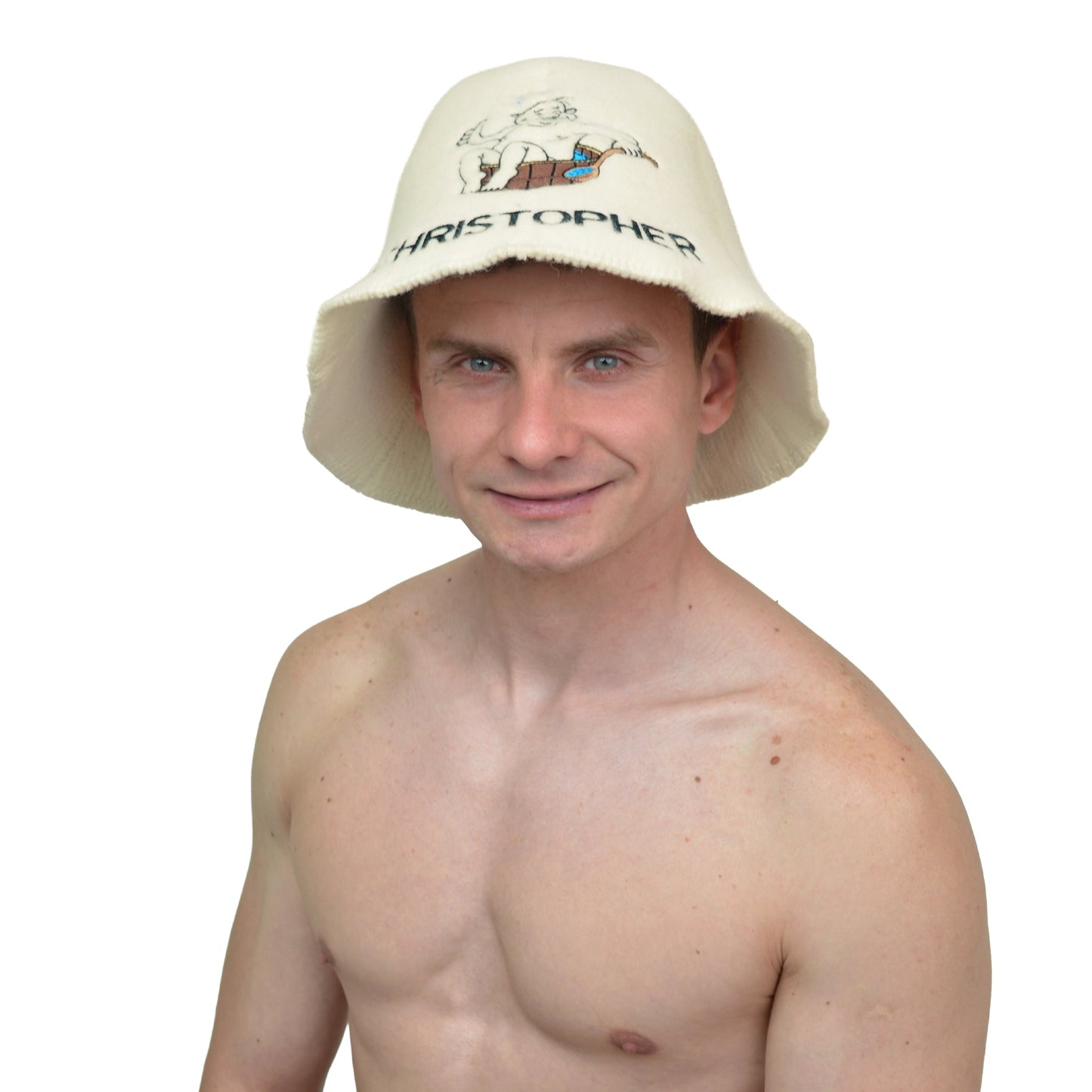 Personalized sauna hat