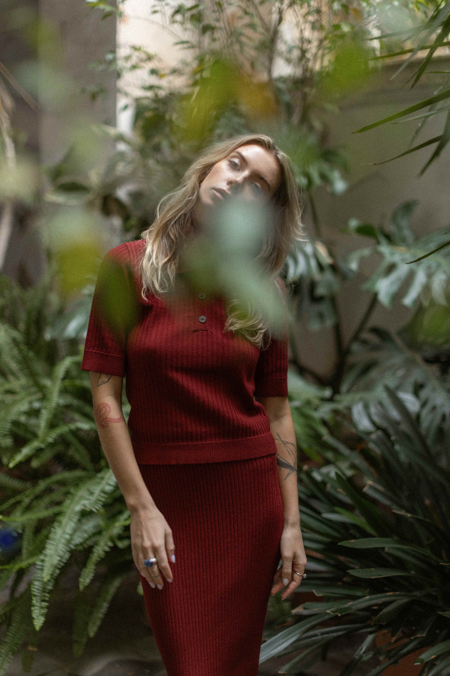 Madonna Co-ord Burgund
