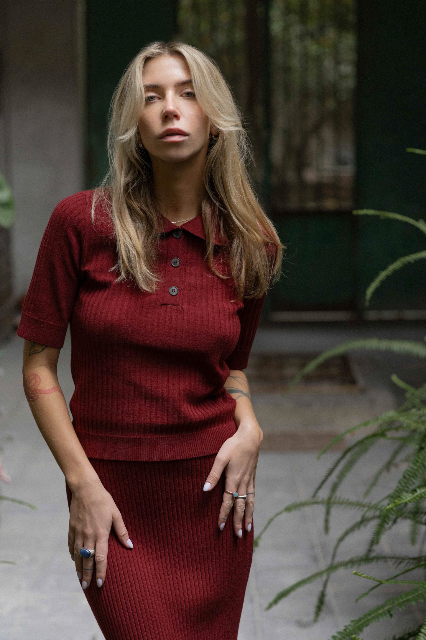 Madonna Co-ord Burgund