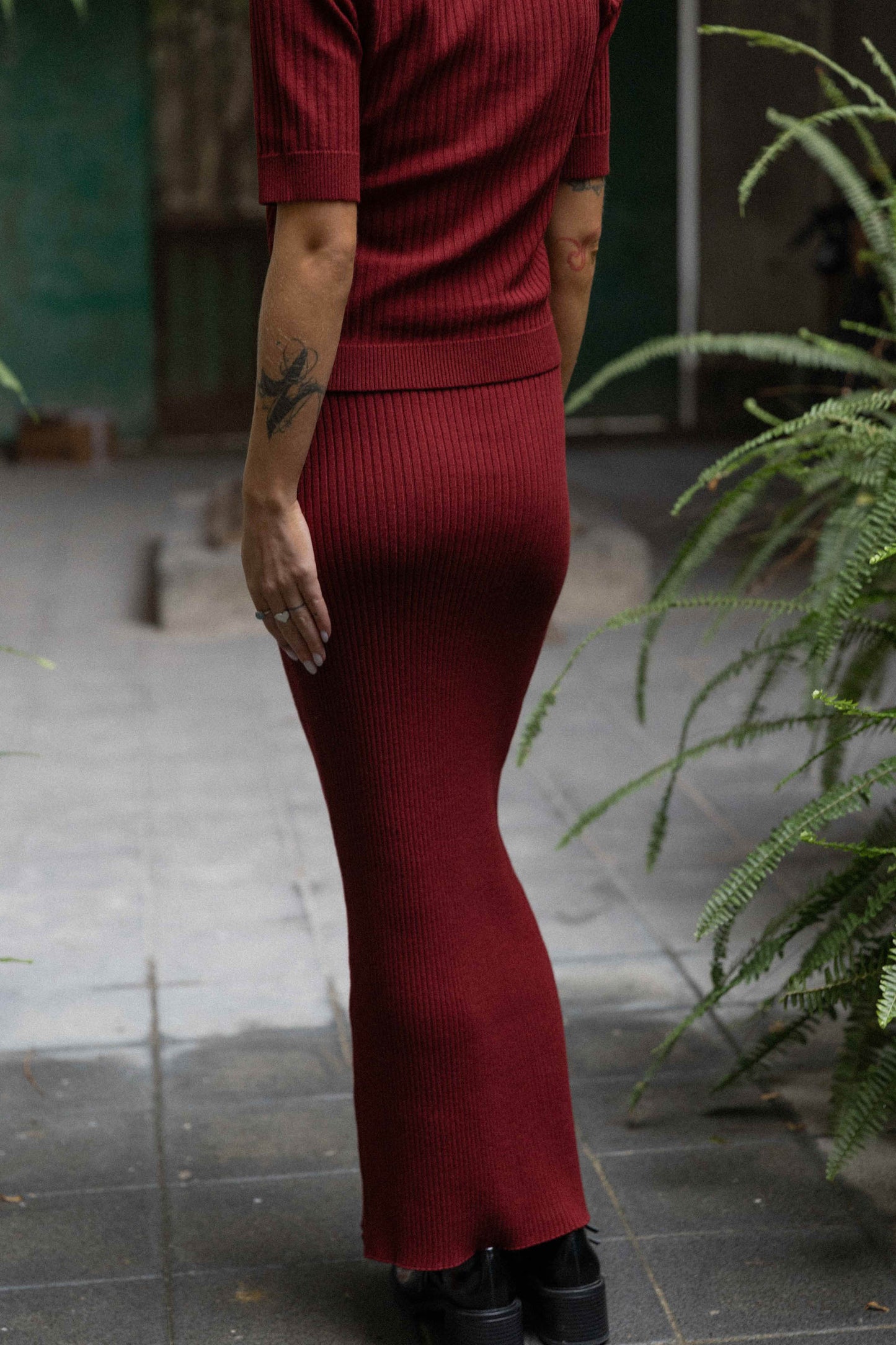 Madonna Co-ord Burgund