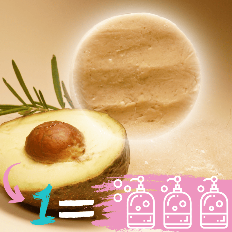 "Avocado" | Solid shampoo for dry hair - 100g