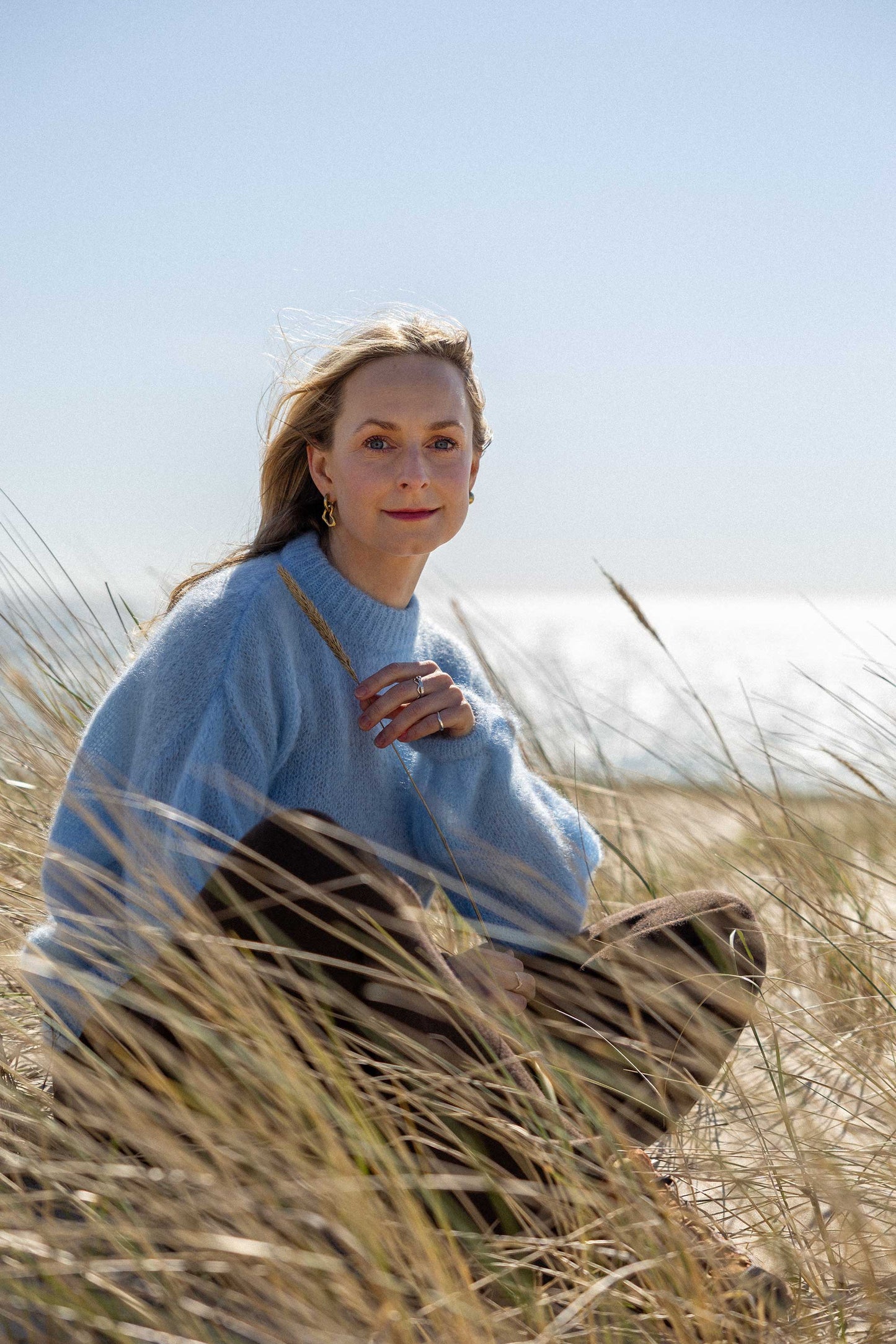 Melody Mohairpullover Himmelblau