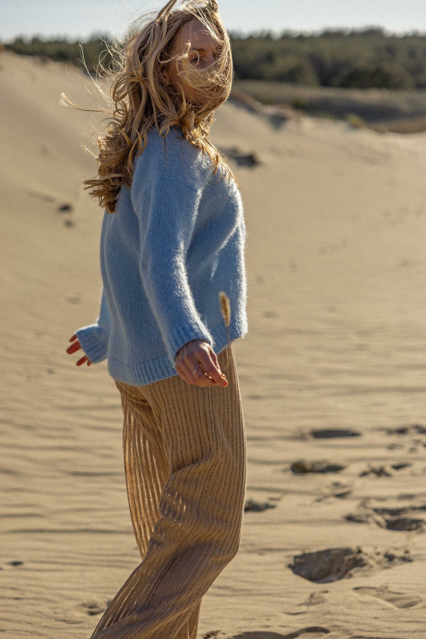 Melody Mohair-Cardigan Himmelblau