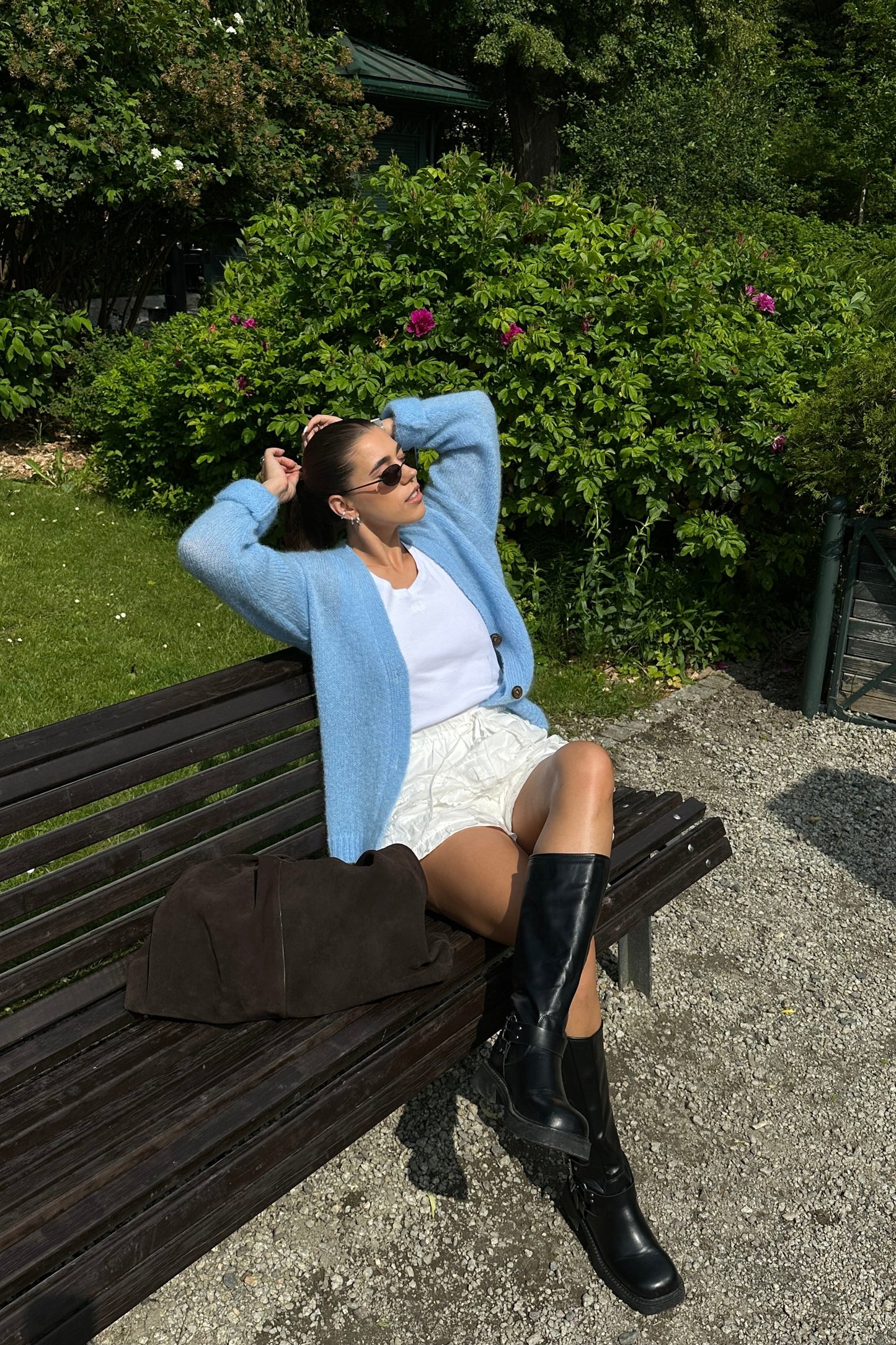 Melody Mohair-Cardigan Himmelblau