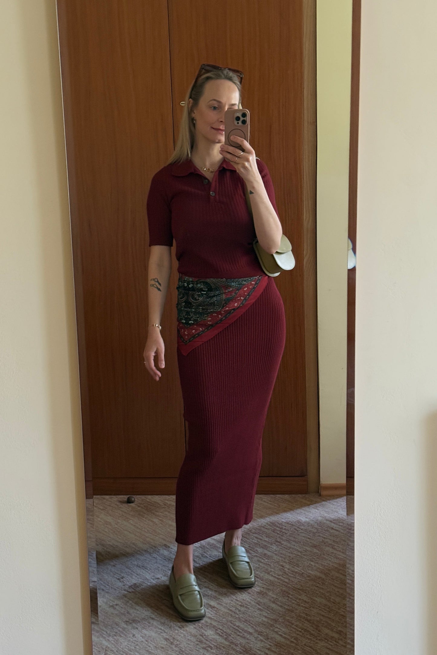 Madonna Poloshirt Burgund