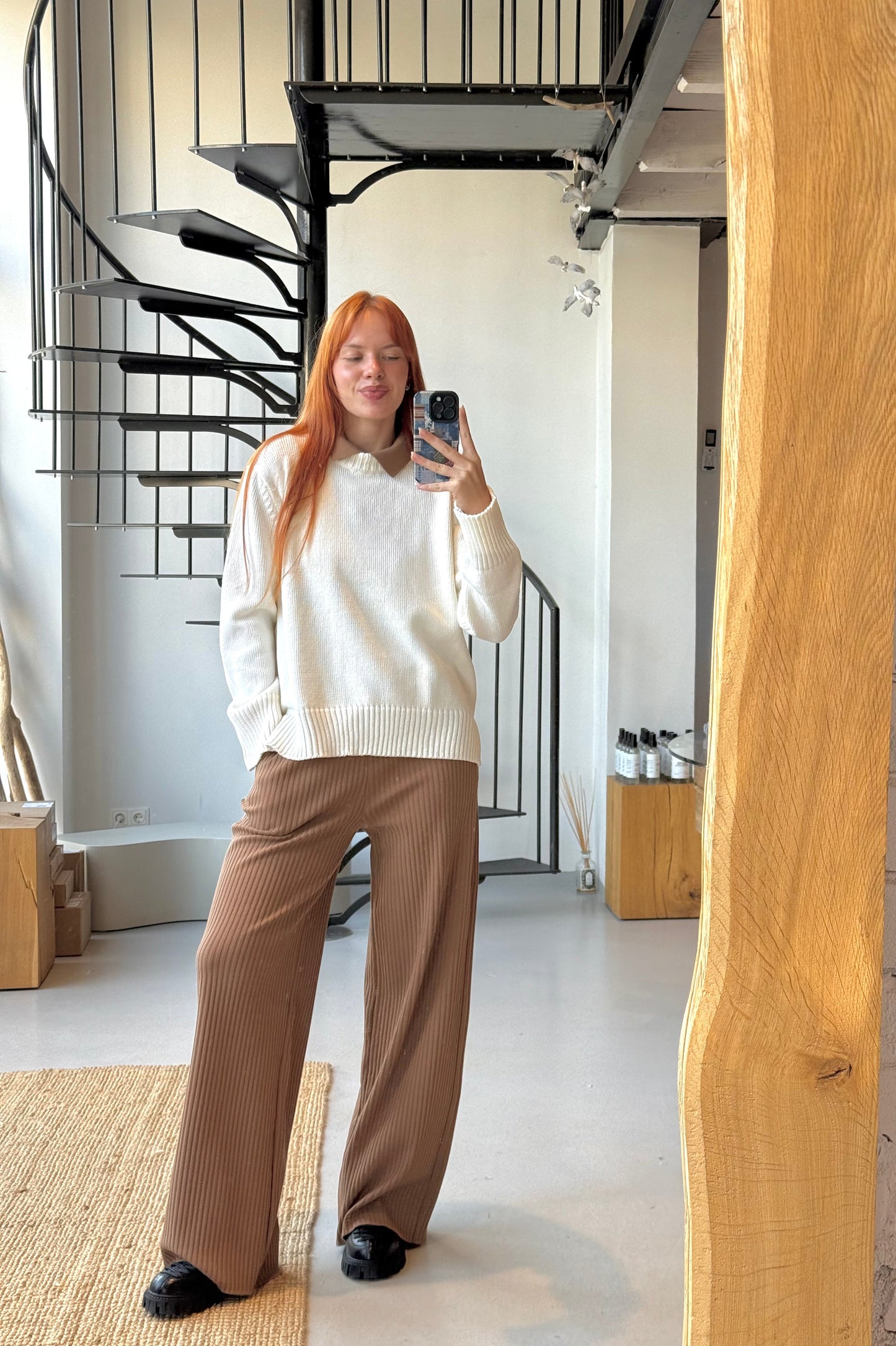 Marina 100% Merino Pullover Weiß