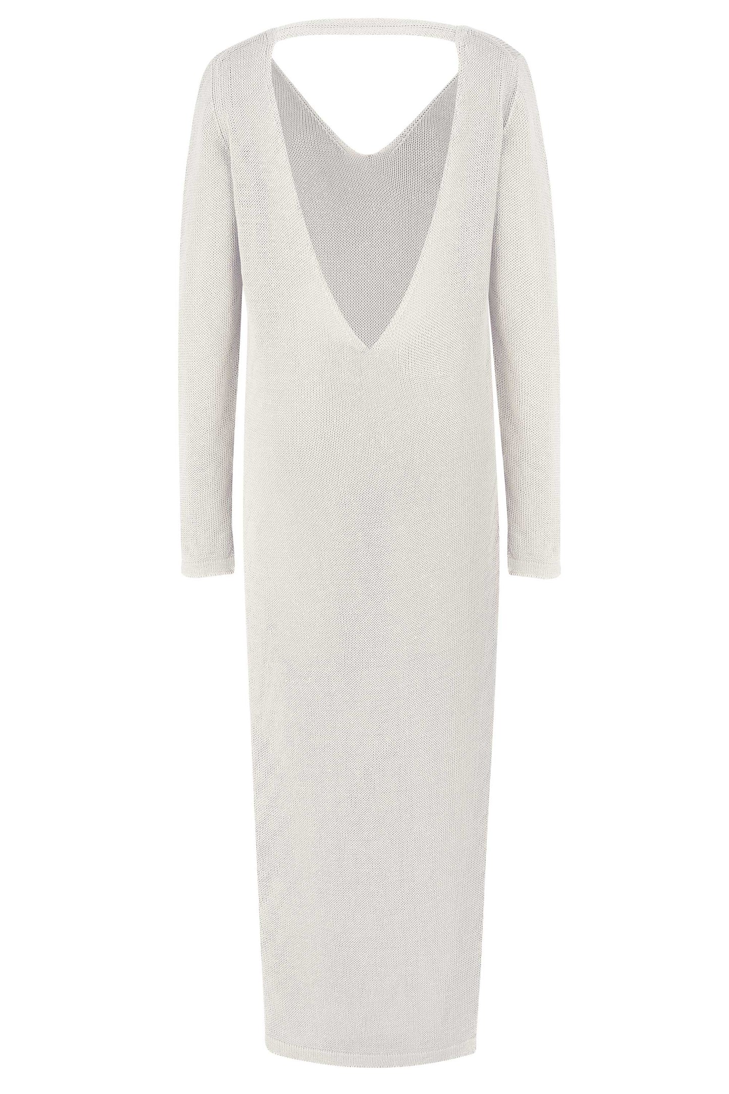Langes Kleid Mare aus 100 % Leinen, Weiß