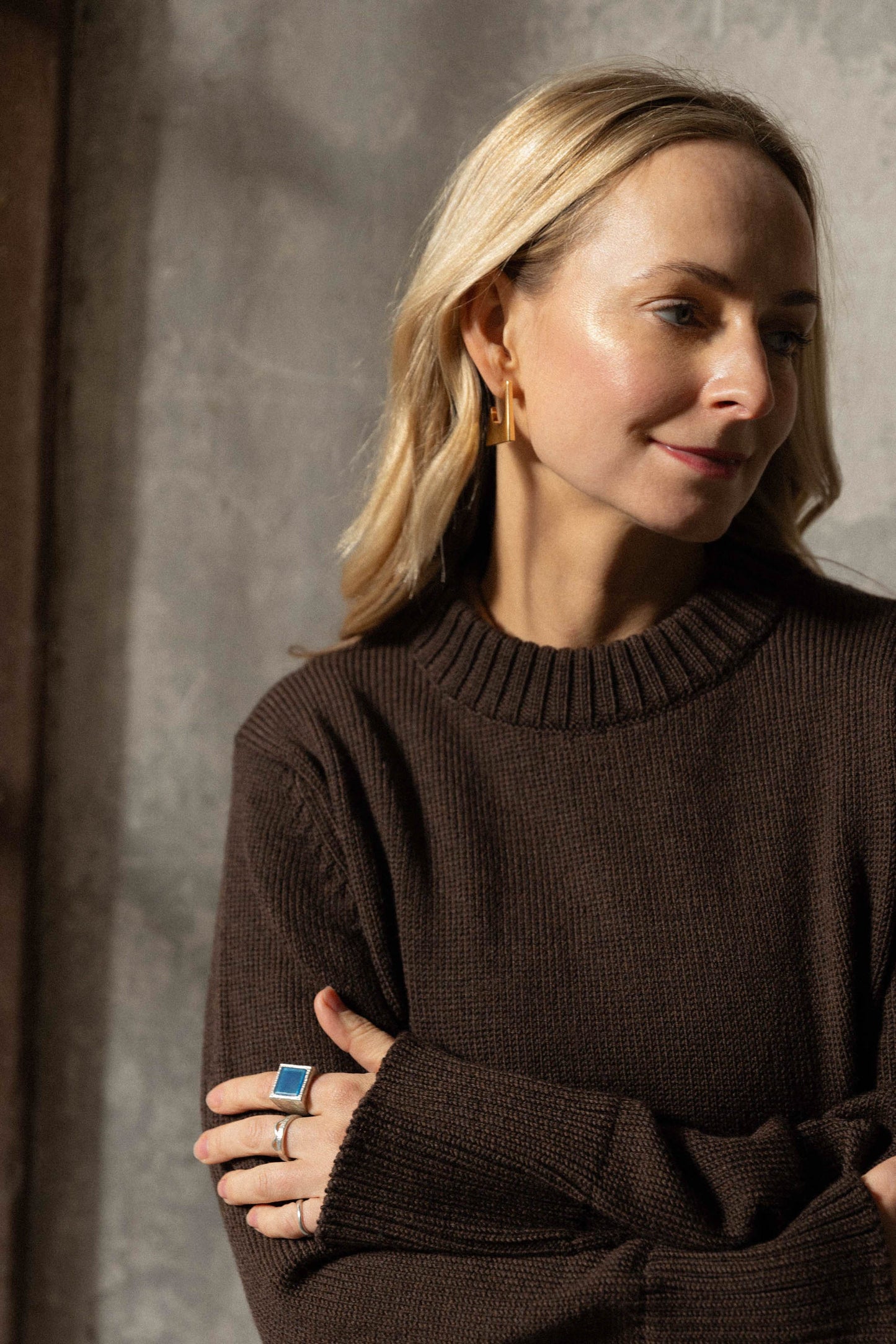 Marina Pullover aus 100 % Merinowolle, Schokolade