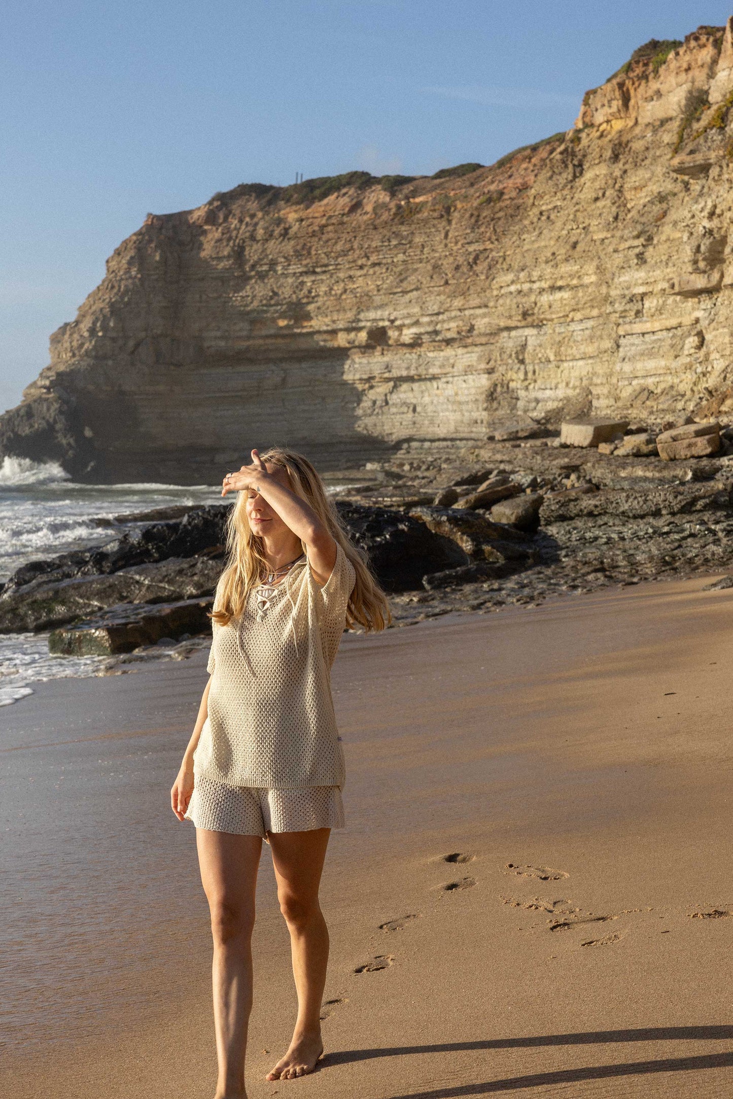 Coco Spitzenshorts Creme