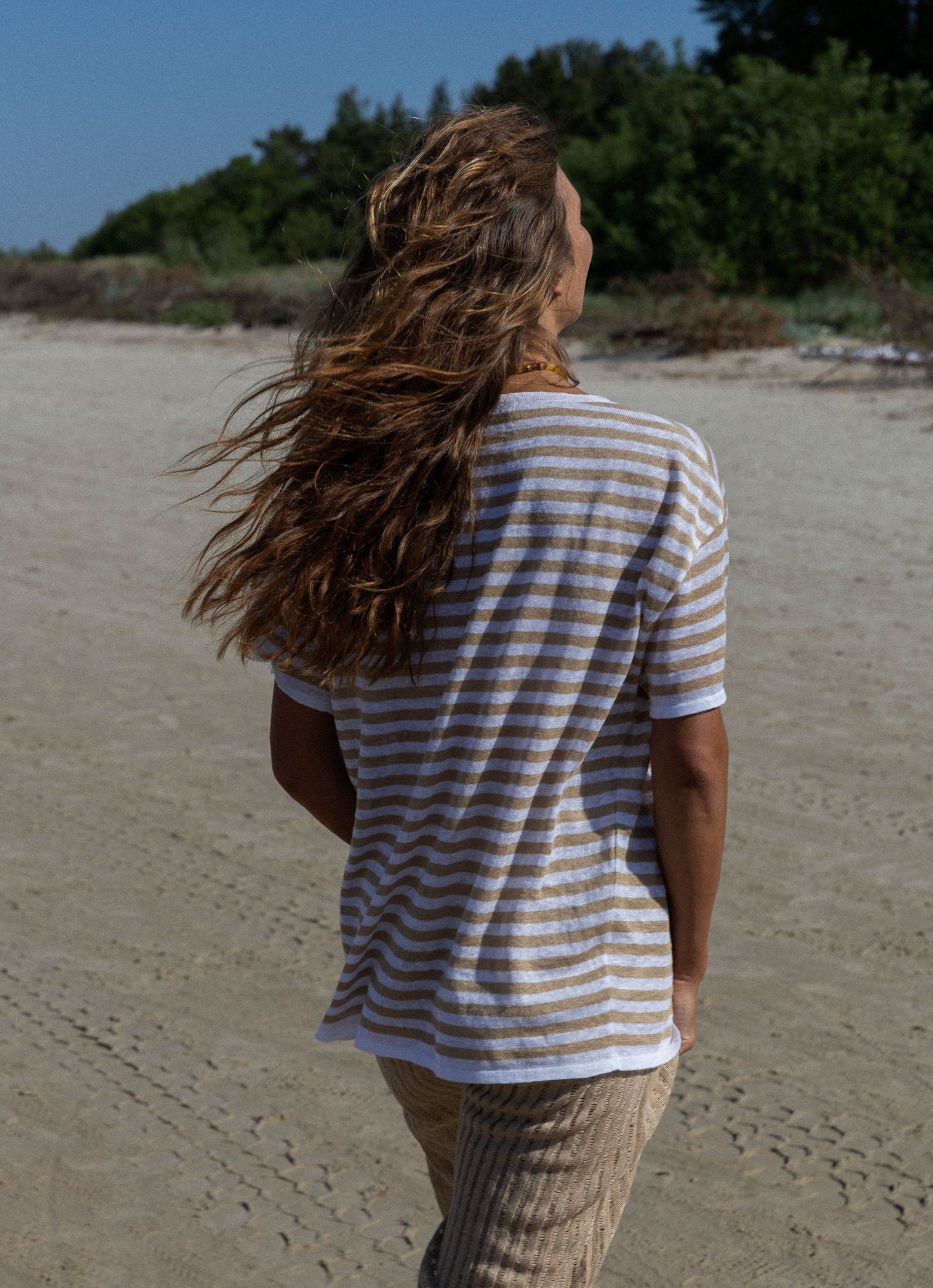 Energia 100% Leinen T-Shirt Sand *Unisex*