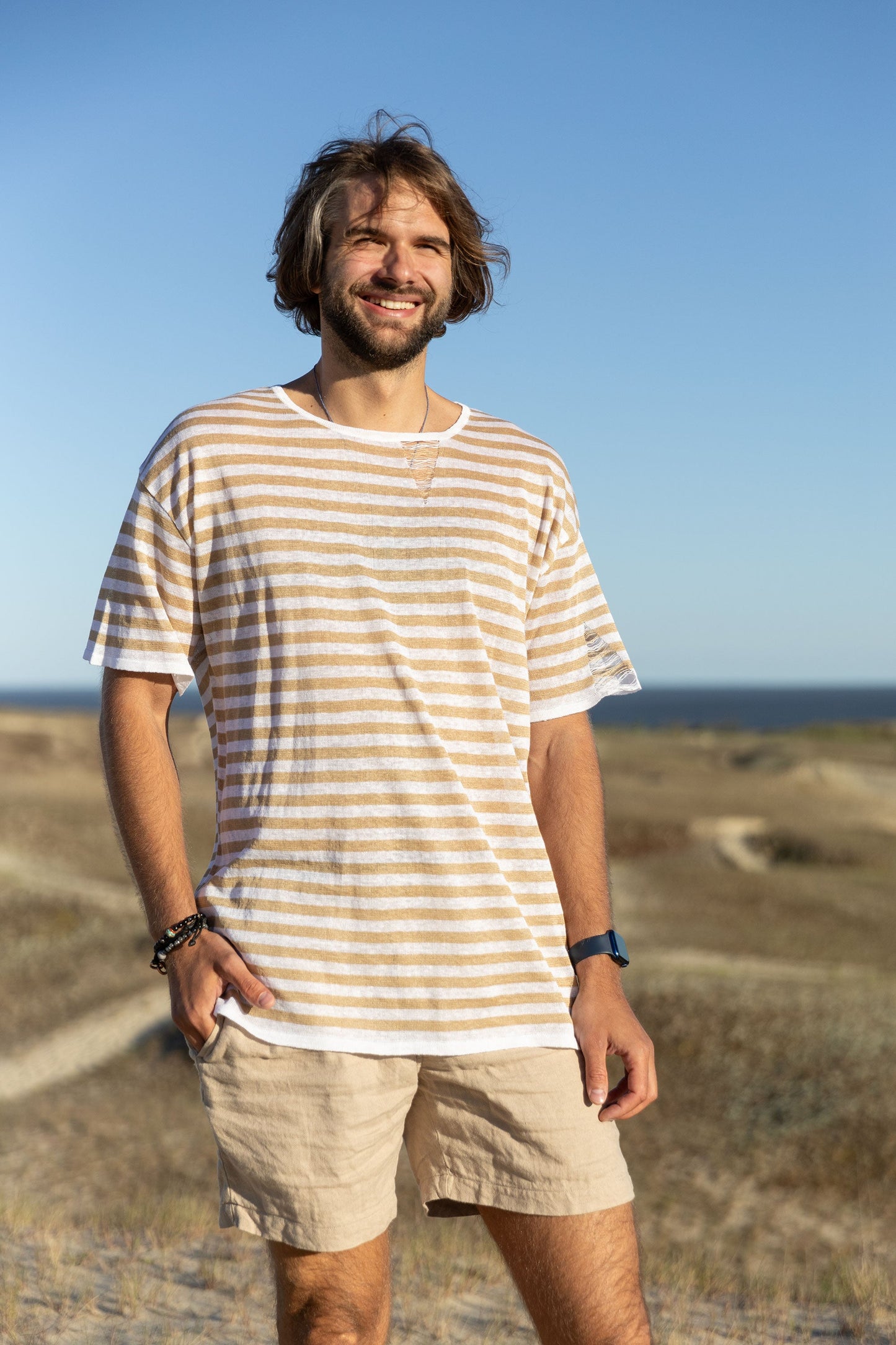 Energia 100% Leinen T-Shirt Sand *Unisex*
