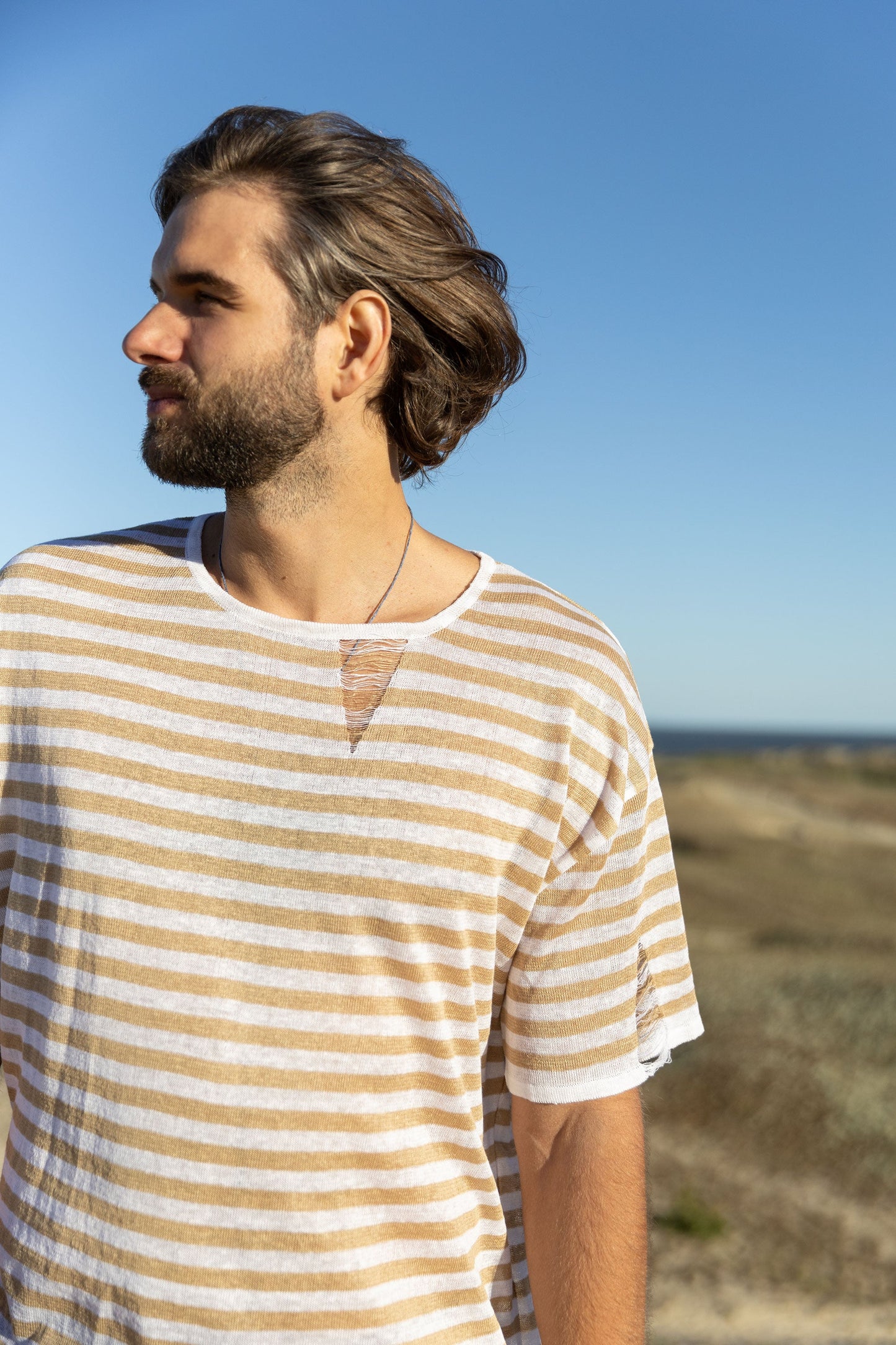 Energia 100% Leinen T-Shirt Sand *Unisex*