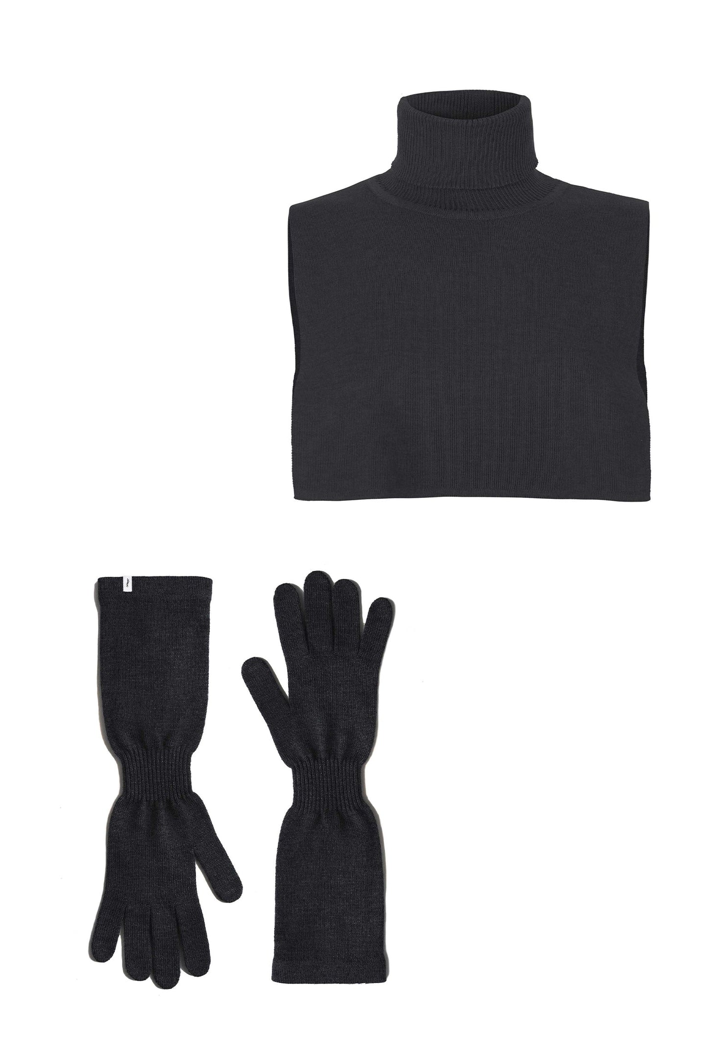 Punto & Via 100 % Merino-Set Schwarz