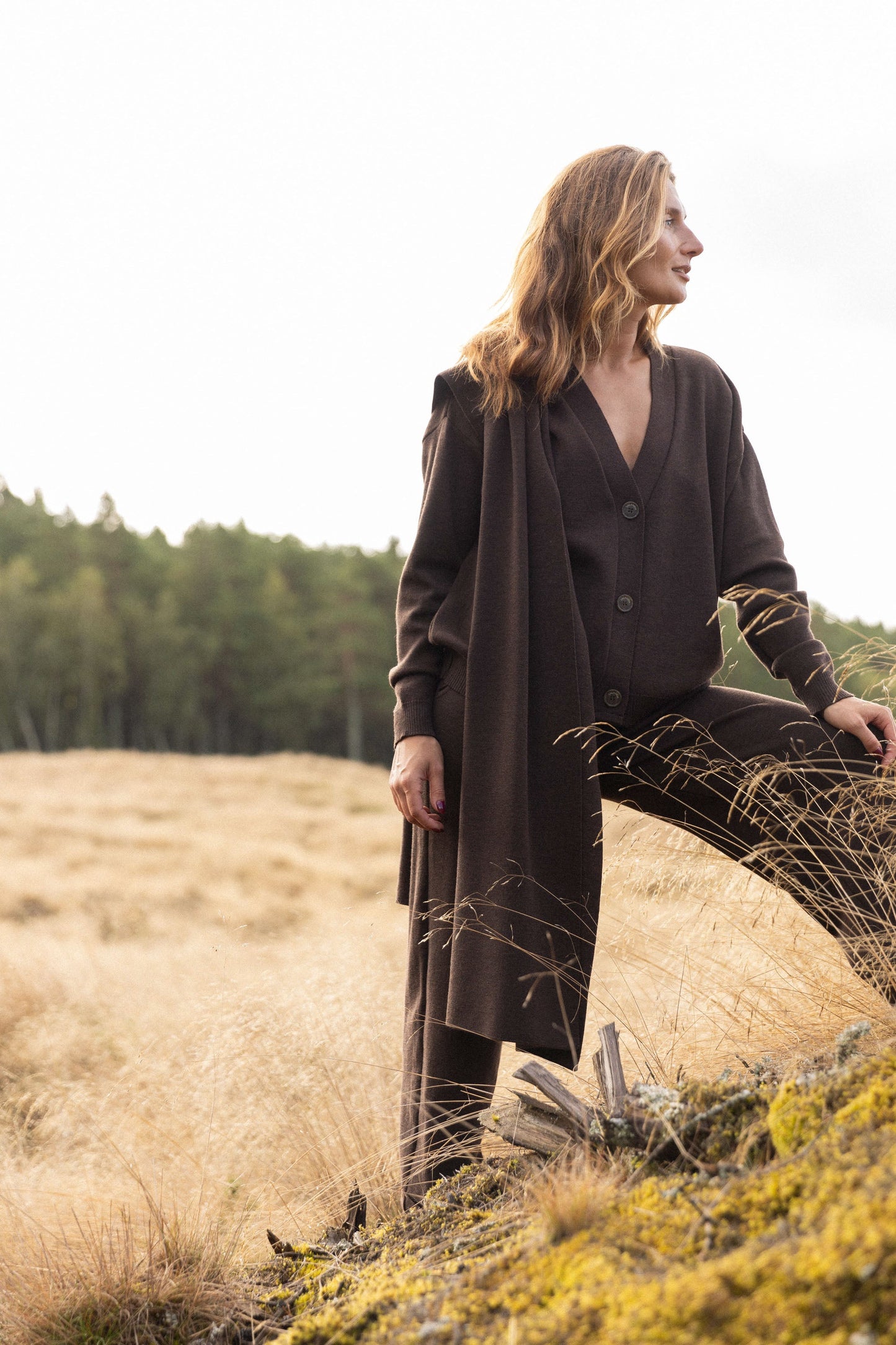 Wahrscheinlich 100 % Merino-Co-ord-Schokolade