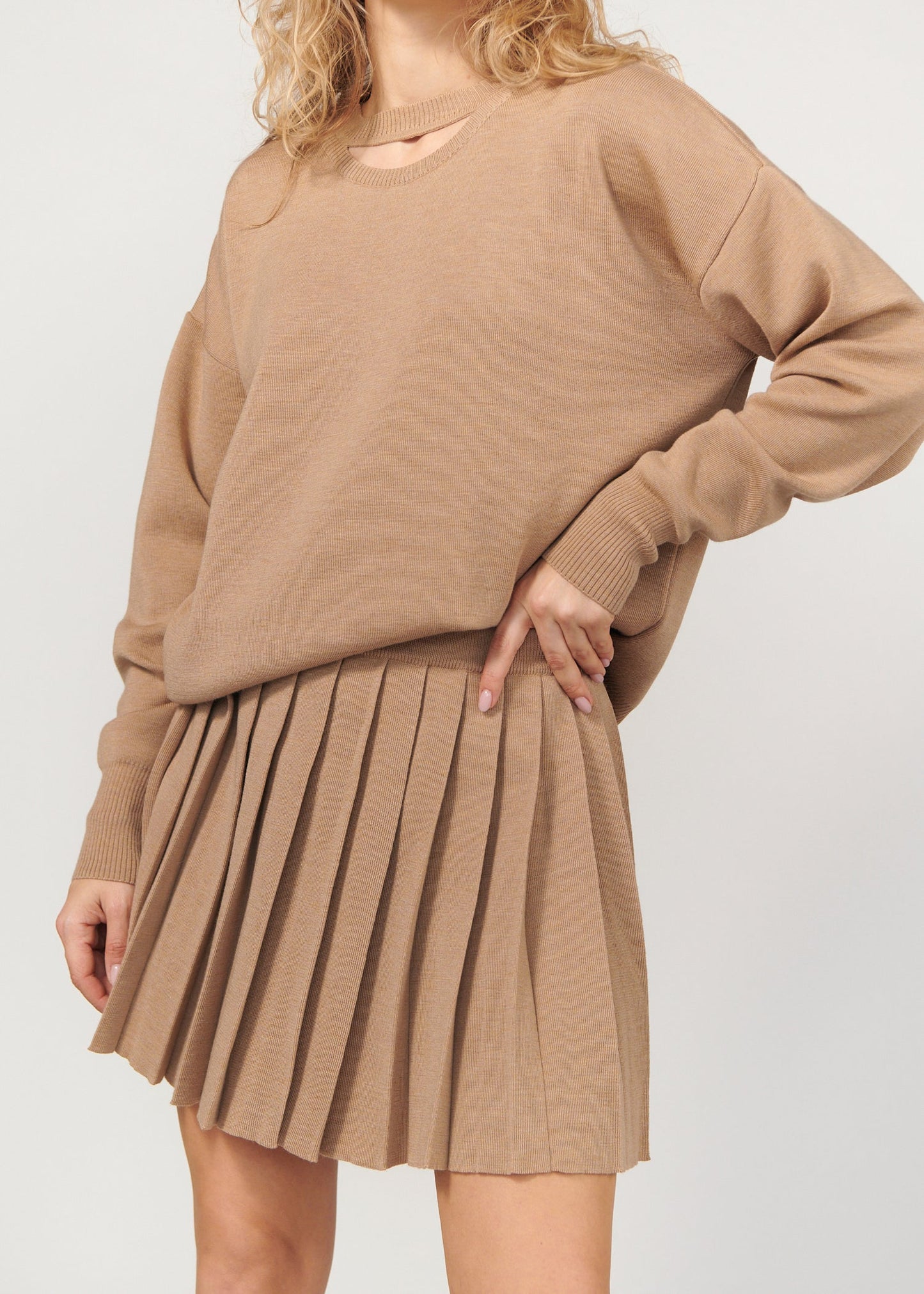 Piccolo & Rotondo 100 % Merino-Kombination in Beige