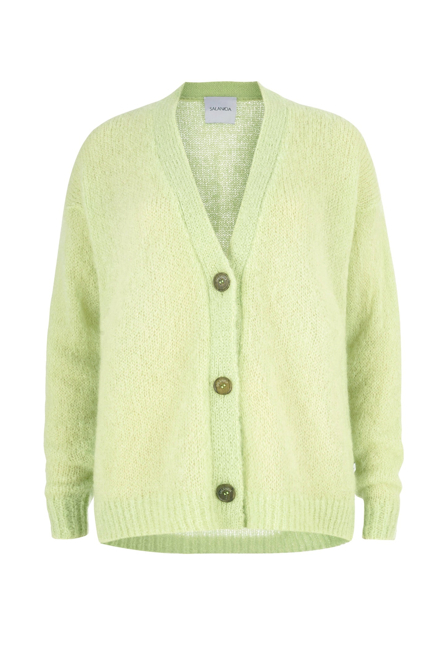 Melody Mohair Strickjacke Zitrone