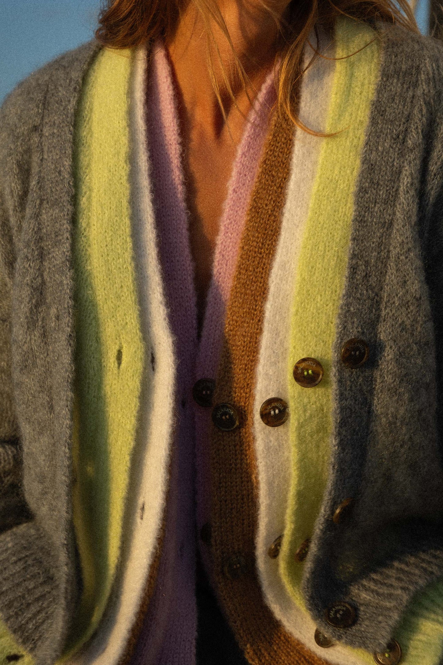 Melody Mohair Strickjacke Rosa
