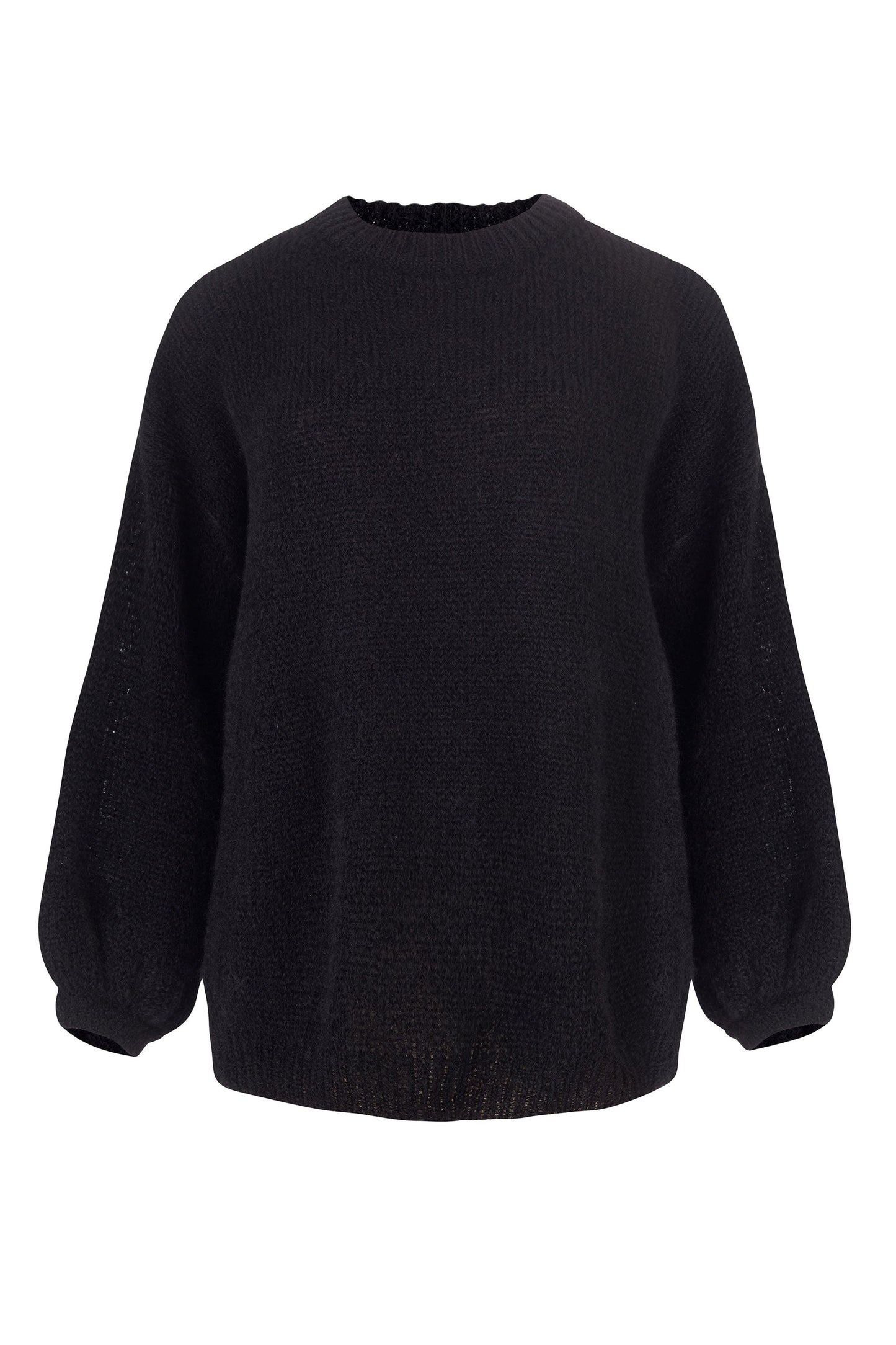 Melody Mohairpullover Schwarz