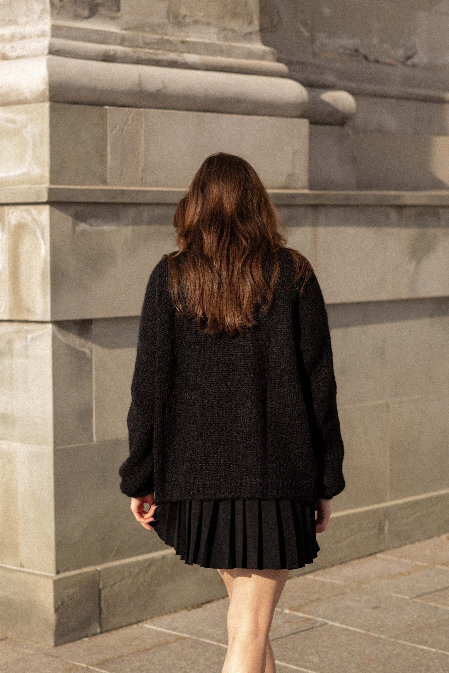 Melody Mohairpullover Schwarz